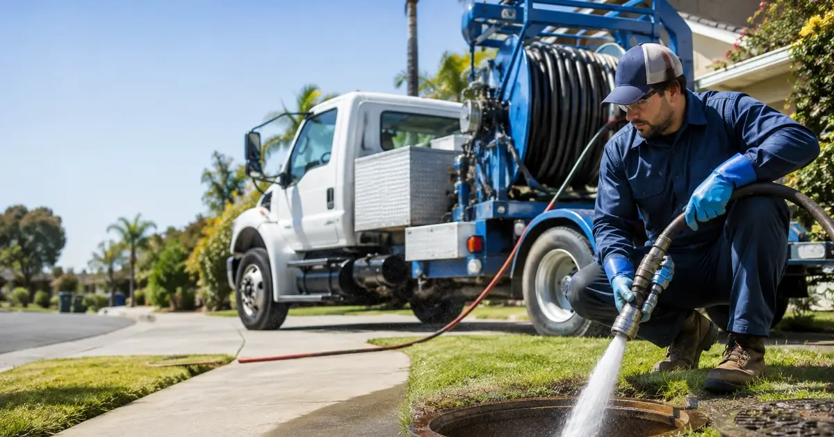 Hydro jet sewer cleaning San Pedro