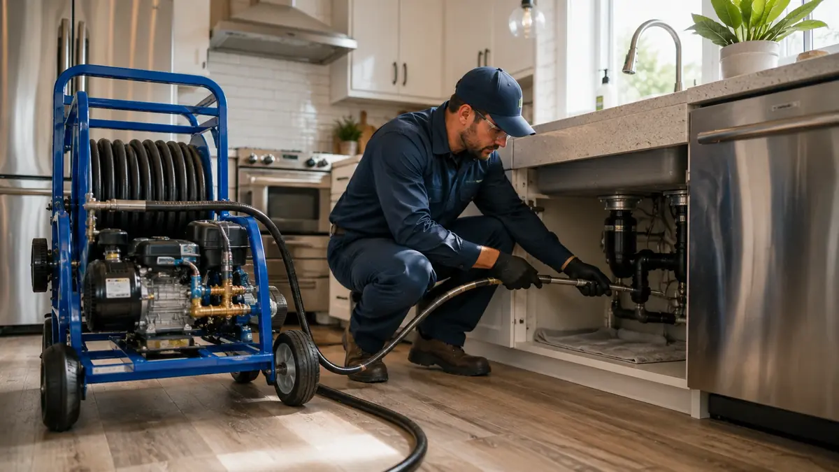 Kitchen Drain Hydro Jetting in San Pedro